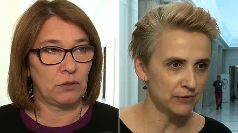 Mazurek i Scheuring-Wielgus o protestujących w Sejmie