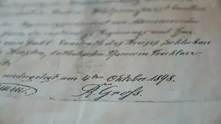 Dokumenty z końca XIX wieku w kościele Św. Anny w Przechlewie