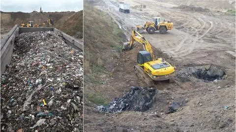 W ciężarówkach było łącznie około 100 ton śmieci