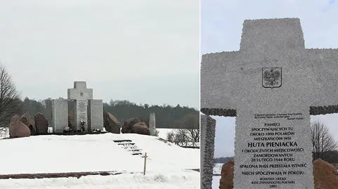 Ukraina. Pomnik w Hucie Pieniackiej został wysadzony