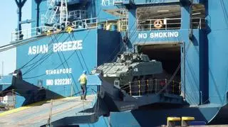Rpsomaki przypłynęły samochodowcem "Asian Breeze"