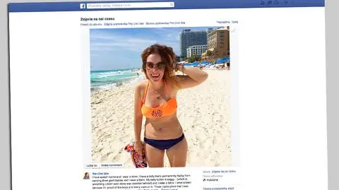 W bikini mimo rozstępów. Internautki zachwycone Rachel Hollis