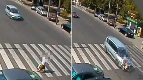 Wypadek na przejściu dla pieszych w Lublinie