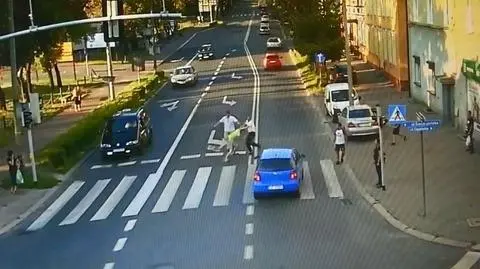Kamery zarejestrowały agresywne zachowanie