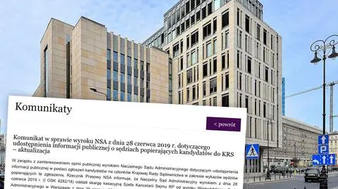 Pytania o wyrok NSA i milczenie marszałka. Co z publikacją list poparcia? (Materiał "Faktów po południu", 09.07.19)