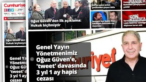 Turcja. Ponad trzy lata więzienia dla dziennikarza za tweet