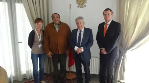 Mohamed Nabil Ben Salamia w ambasadzie RP w Tunezji