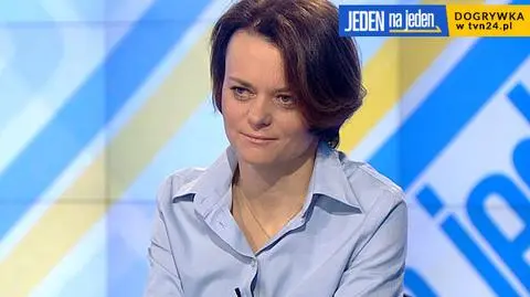 Jadwiga Emilewicz w dogrywce "Jeden na jeden"