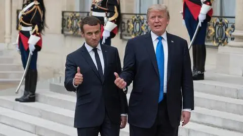 Emmanuel Macron gościł Donalda Trumpa w lipcu 2017 roku 