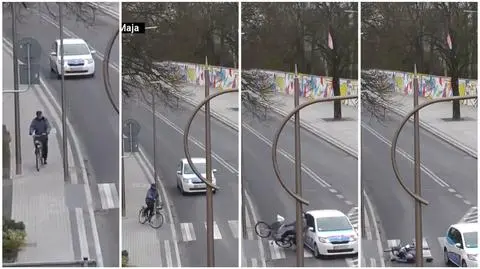 Goleniów: rowerzysta zderzył się z autem osobowym