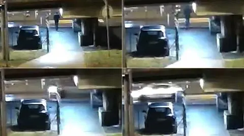 Potrącił pieszego na pasach i przejechał po nim. Wideo z monitoringu