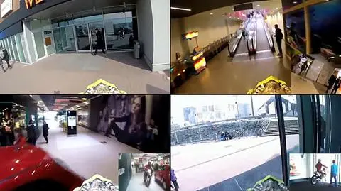 Mogli uniknąć kary za rajd motocyklem po galerii.
Nie zgodził się sąd