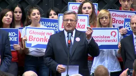 Bronisław Komorowski zachęcał do wzięcia udziału w wyborach 