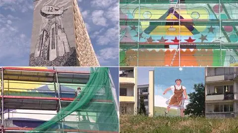 Gigantyczne obrazy na blokach. 
Zaspa nabiera kolorów
