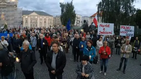 Protest przed siedzibą Sądu Najwyższego