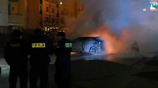 Prawdopodobnie jako pierwsze spłonęło BMW