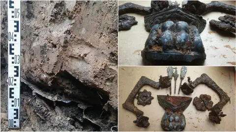 Przedmioty były zaledwie metr pod ziemią 