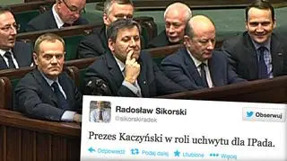 Minister Sikorski na Twitterze zawsze aktywny