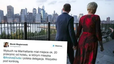 Wybuch w Nowym Jorku. Prezydent Andrzej Duda jest bezpieczny