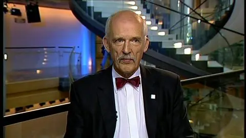 Janusz Korwin - Mikke był gościem "Kropki nad i" 