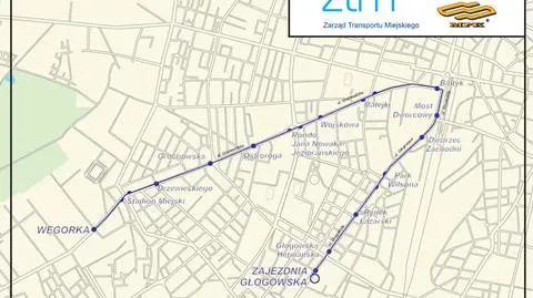 Od czwartku "wahadło" na Grunwald