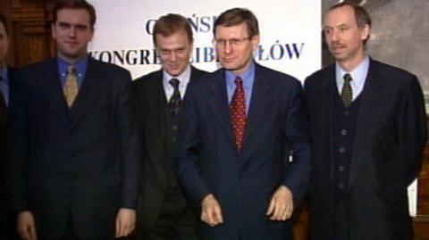 Od lewej: Piskorski, Tusk, Balcerowicz, Lewandowski