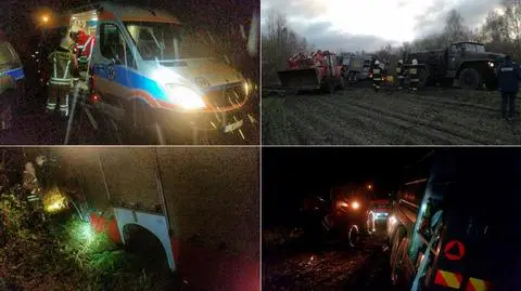 Wiekowa: Służby utknęły w błocie