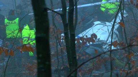 Rozbity helikopter został znaleziony w lesie