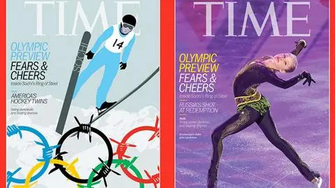Dwie różne okładki "Time" na igrzyska. Drut kolczasty tylko w USA