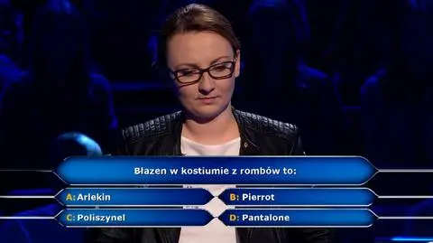 "Milionerzy". Błazen w kostiumie z rombów to... Pytanie i odpowiedź