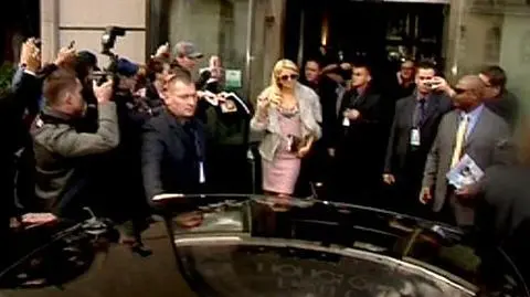 Paris Hilton podczas wizyty w Katowicach