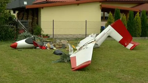 Krosno. Wypadek szybowca, ranny pilot trafił do szpitala