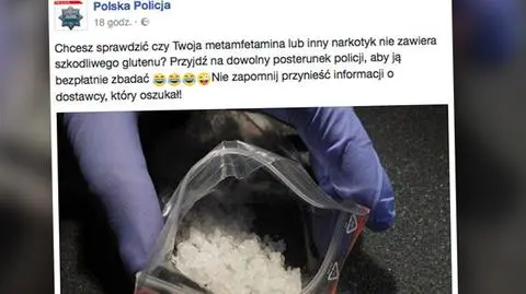 Policja bierze na celownik gluten w amfetaminie. Zaczyna od Facebooka