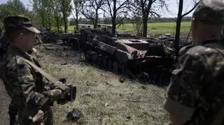 Kolumna została zaatakowana na poboczu drogi