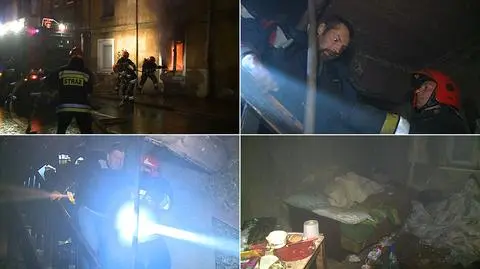 Dwa pożary dzień po dniu w pustostanie z ludźmi. Podpalacz to piroman