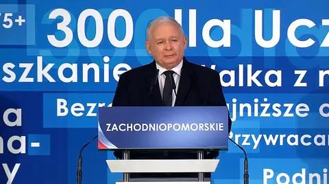 Campaign in full swing. Law and Justice&#039;s leader Jarosław Kaczyński gave a speech in Szczecin