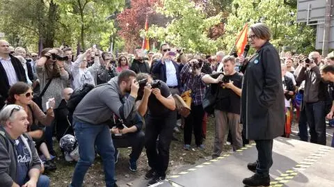 Agnieszka Holland mówiła na marszu o prawach mniejszości