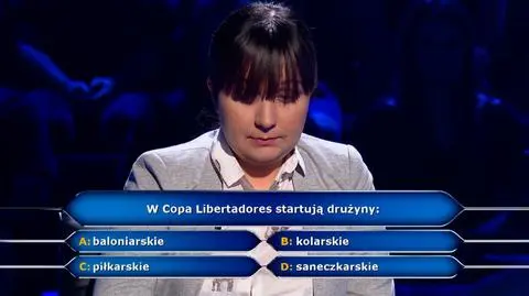 Milionerzy: W Copa Libertadores startują drużyny… Pytanie i odpowiedź