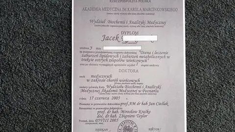 Fałszywy dyplom ordynatora zgorzeleckiego szpitala