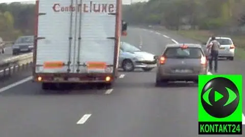 Jechała pod prąd po autostradzie