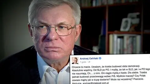 Andrzej Celiński krytycznie o PO i SLD