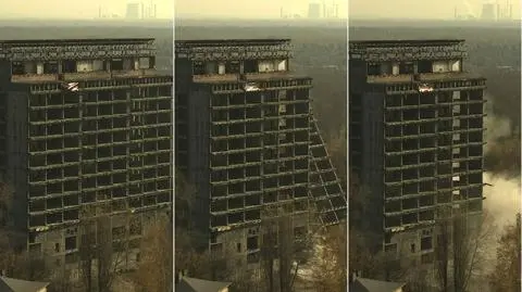 Sosnowiec. Burzenie budynku niedoszłej uczelni