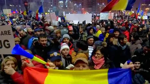 Rumuni protestowali przeciw zmianom w prawie karnym 