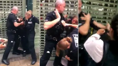 Policjant uderzył nastolatkę w twarz