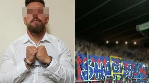 Lider krakowskich kiboli "Misiek" wyszedł z aresztu (materiał "Faktów" TVN z 28.09.2018)