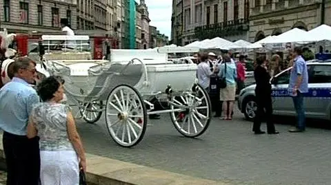 Krakowski rynek bez dorożek