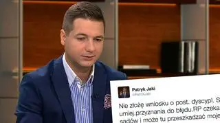 Patryk Jaki taką decyzję rozważał wcześniej w programie "Kawa na ławę"