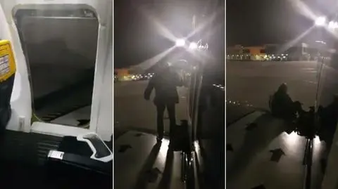 Malaga. Pasażer opuścił samolot przez wyjście awaryjne