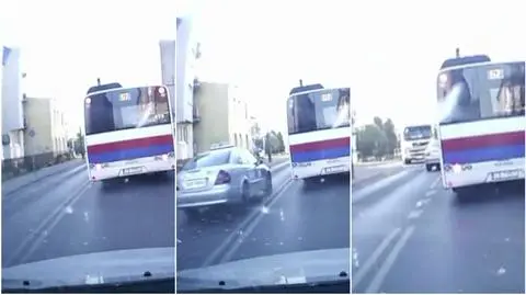 Bydgoszcz: niebezpieczne wyprzedzanie kierowcy taksówki