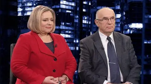 Wanda Nowicka i Marian Piłka byli gośćmi "Kropki nad i"
